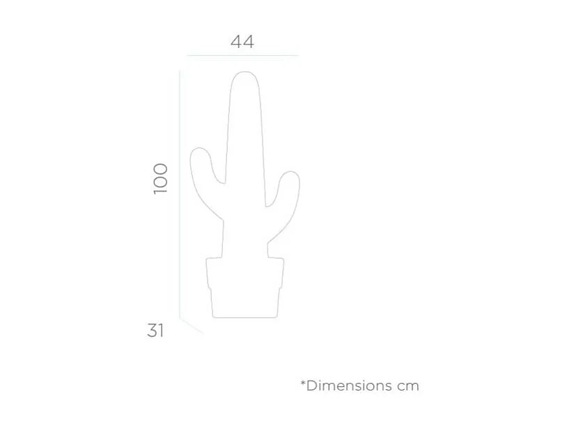 Lampada da terra a led per esterni Kaktus 100 cm