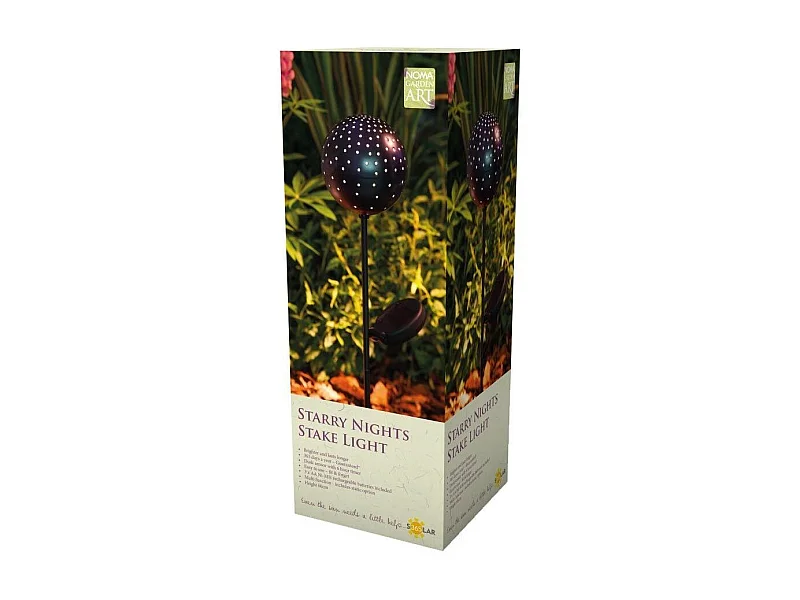 Solarleuchtkugel auf Ständer "Nuit étoilée"
