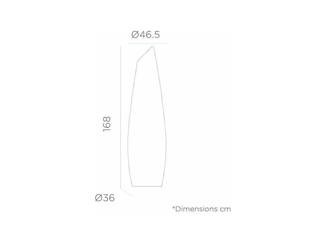 Lampadaire intérieur extérieur Fredo 170 cm Alimentation électrique