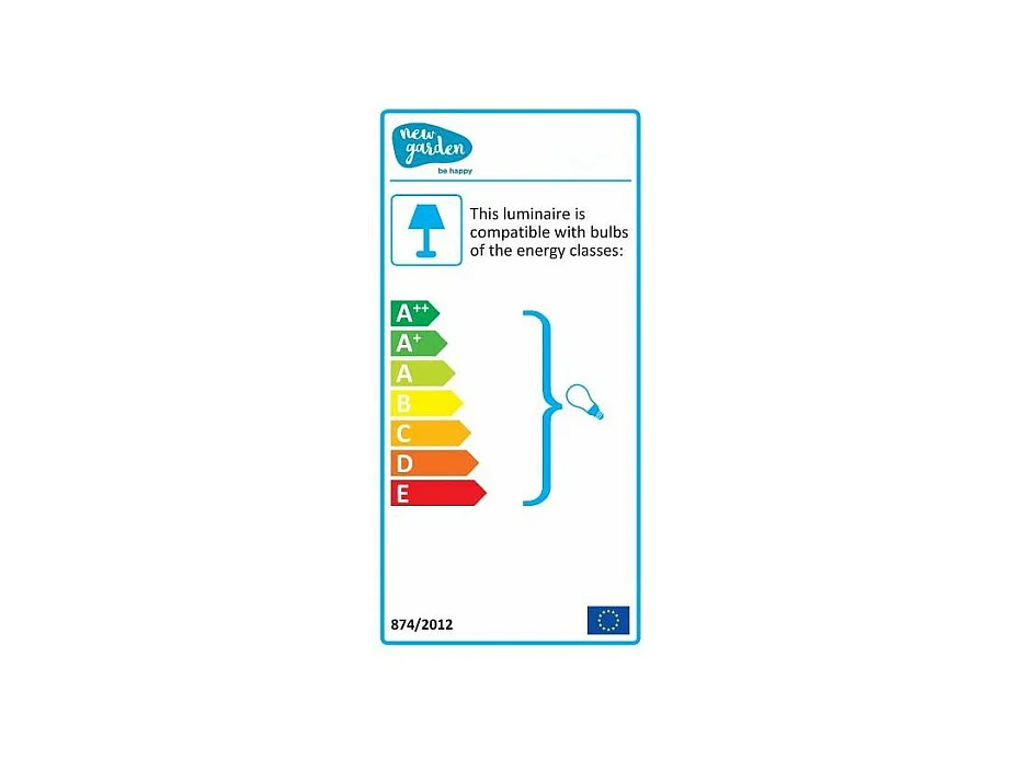 Lampadaire intérieur extérieur Fredo 170 cm Alimentation électrique
