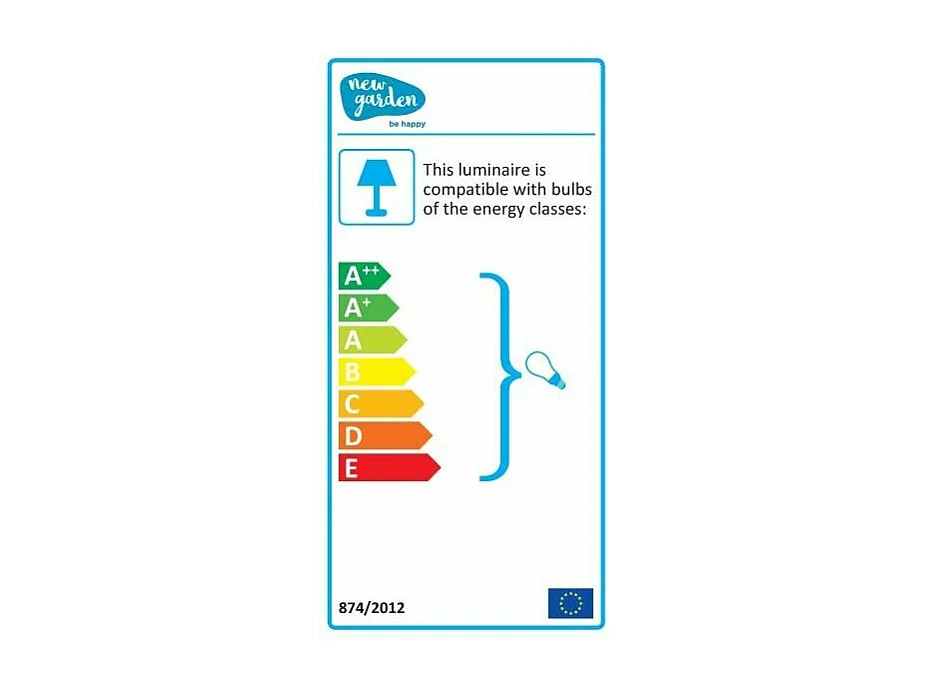 Lampadaire intérieur extérieur Fredo 170 cm Alimentation électrique