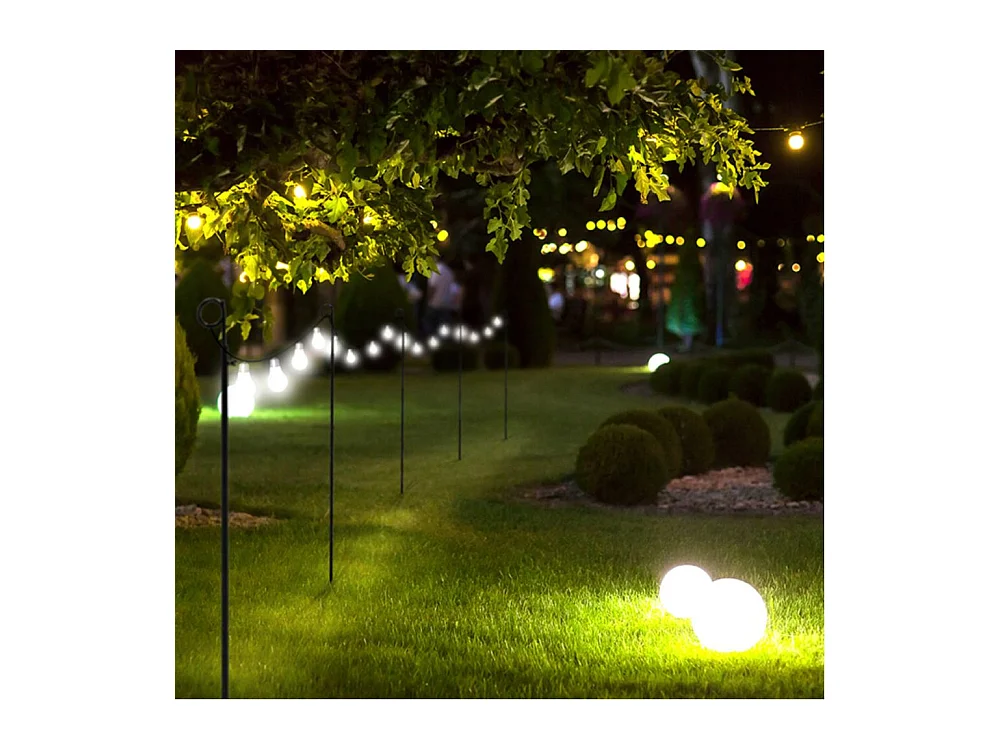 Supporto per ghirlanda e illuminazione esterna