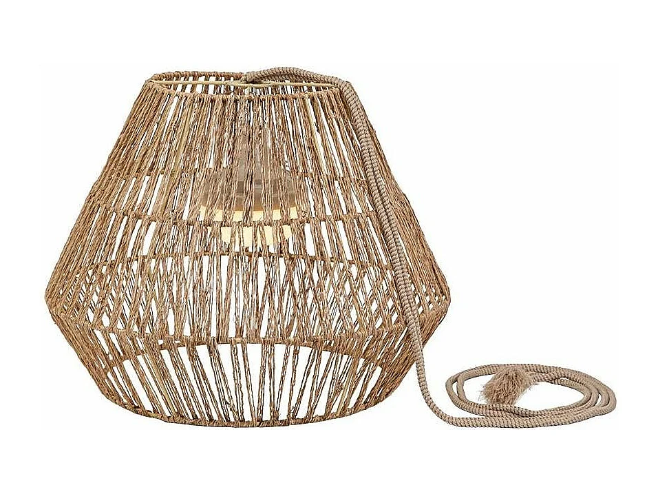 Outdoor-Hängeleuchte aus Rattan mit Led Sisine nature