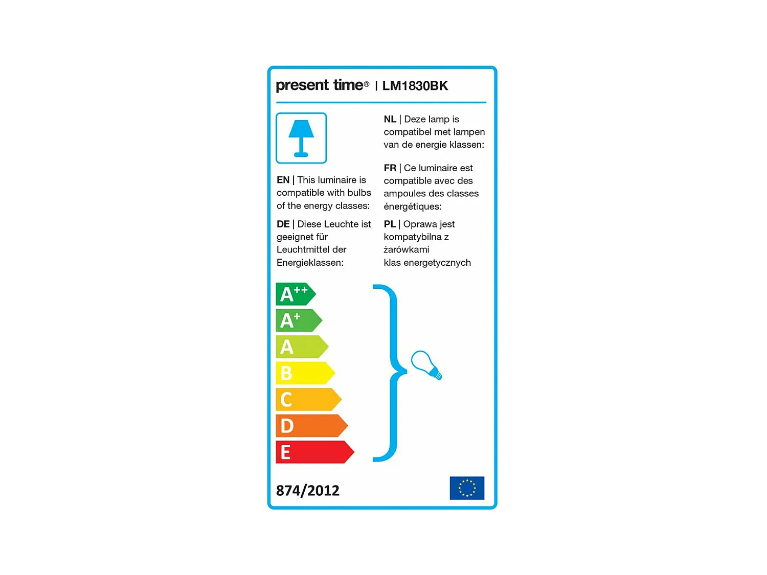 Applique murale avec miroir intégré Plate Noir
