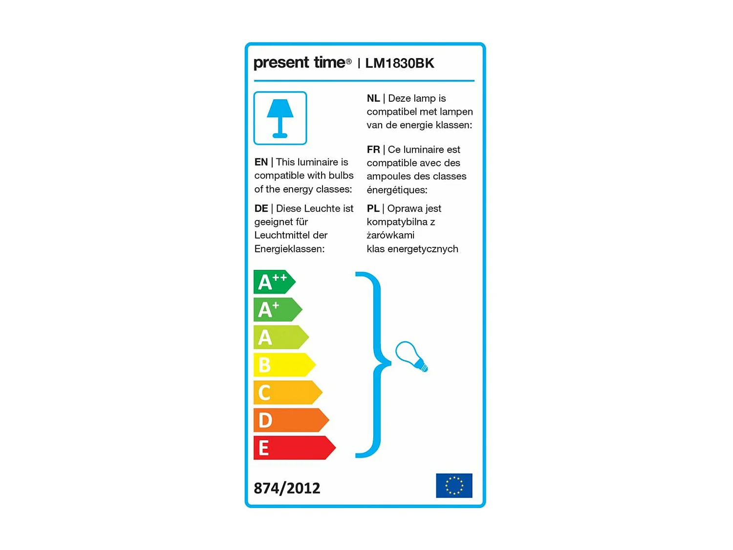 Applique murale avec miroir intégré Plate Noir