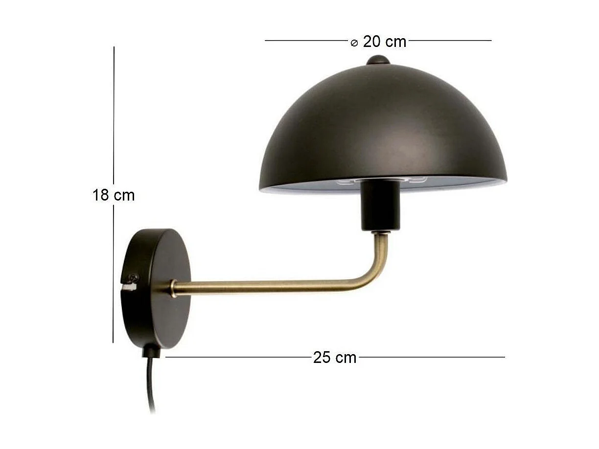 Metall-Wandleuchte Bonnet