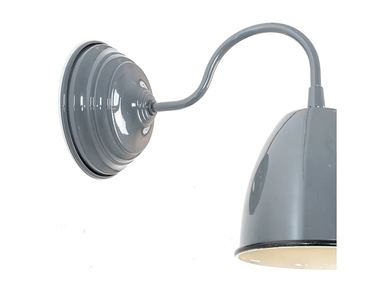 Wandleuchte aus lackiertem Metall