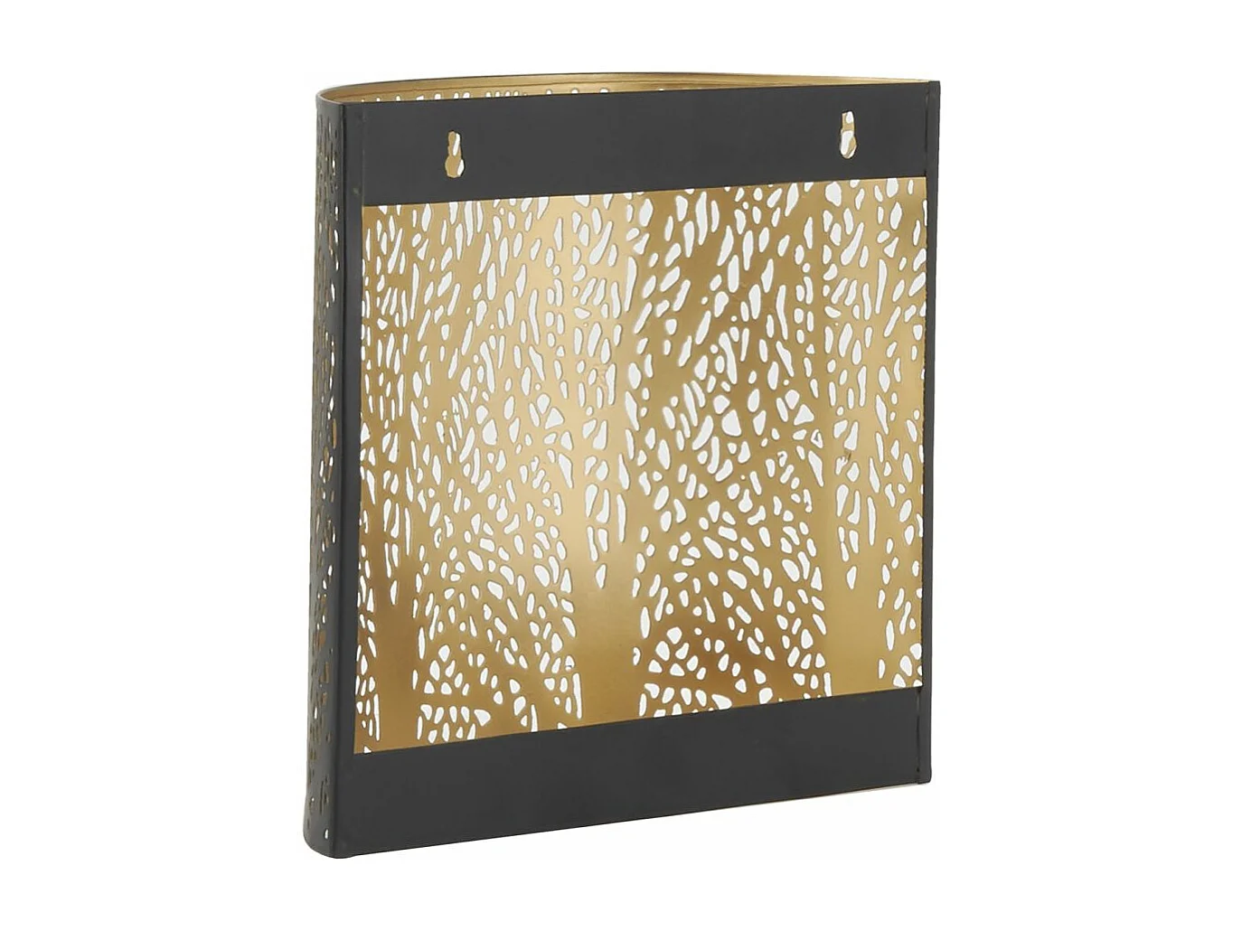 Applique murale en métal ajouré