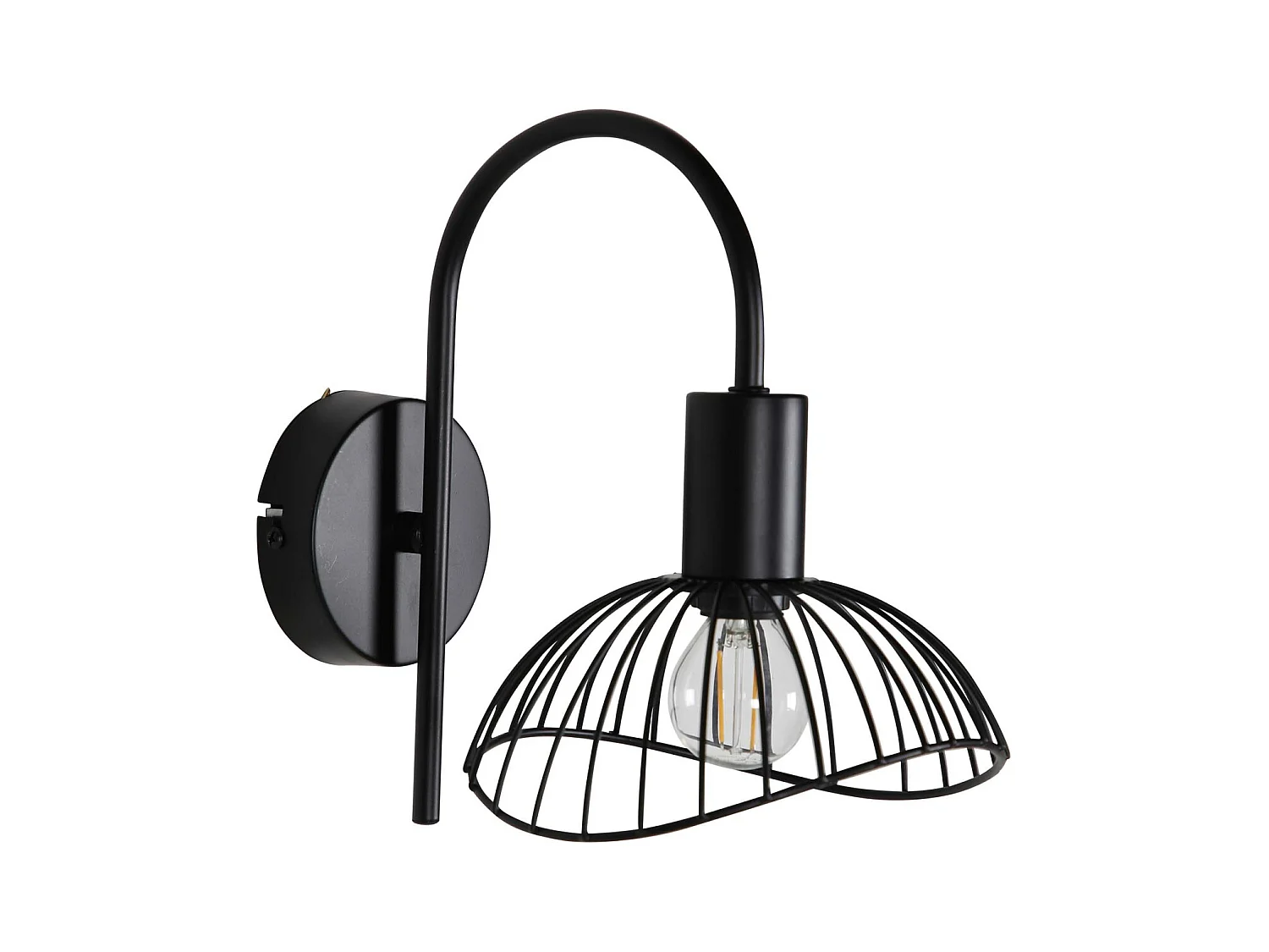 Applique Murale Design "Elsa" 26cm Noir