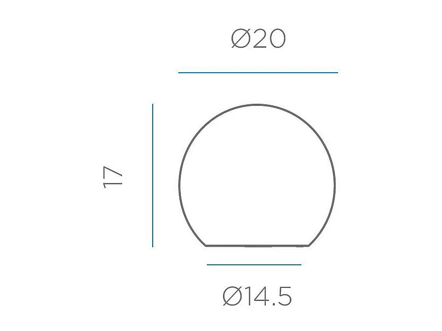 Outdoor-Lichtkugel Buly 20 cm Solar + elektrisch aufladen
