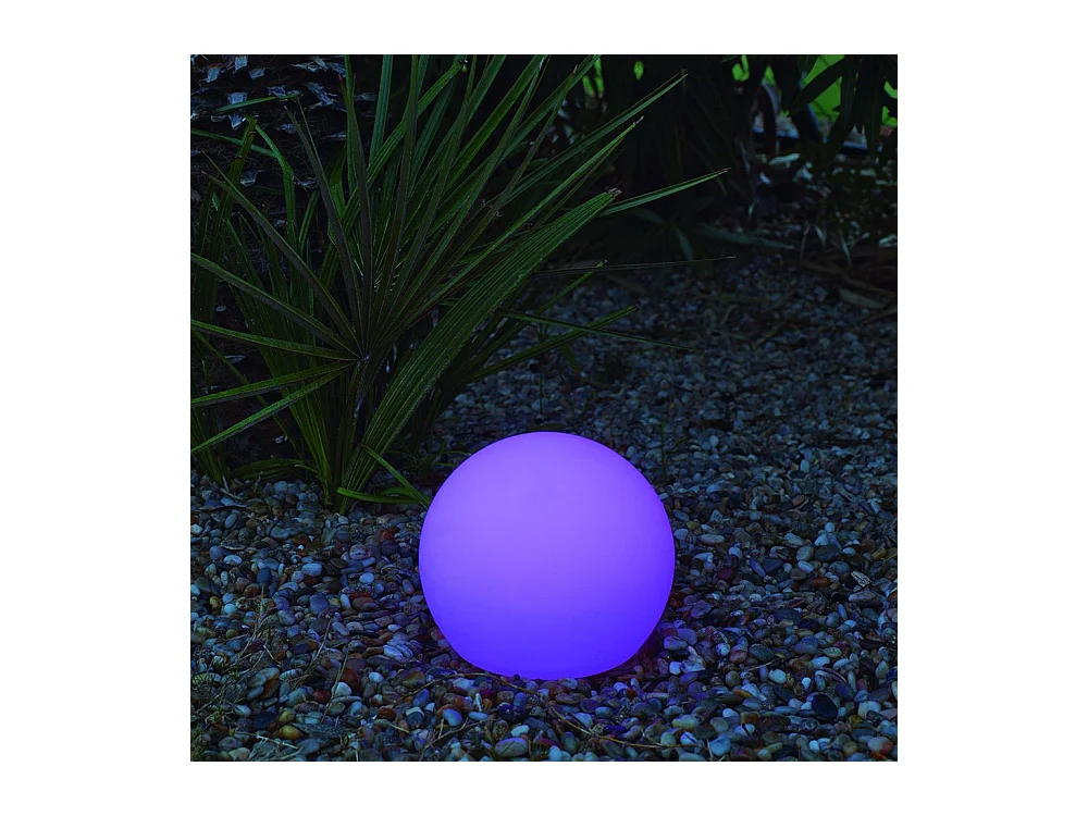Outdoor-Lichtkugel Buly 40 cm Solar + elektrisch aufladen