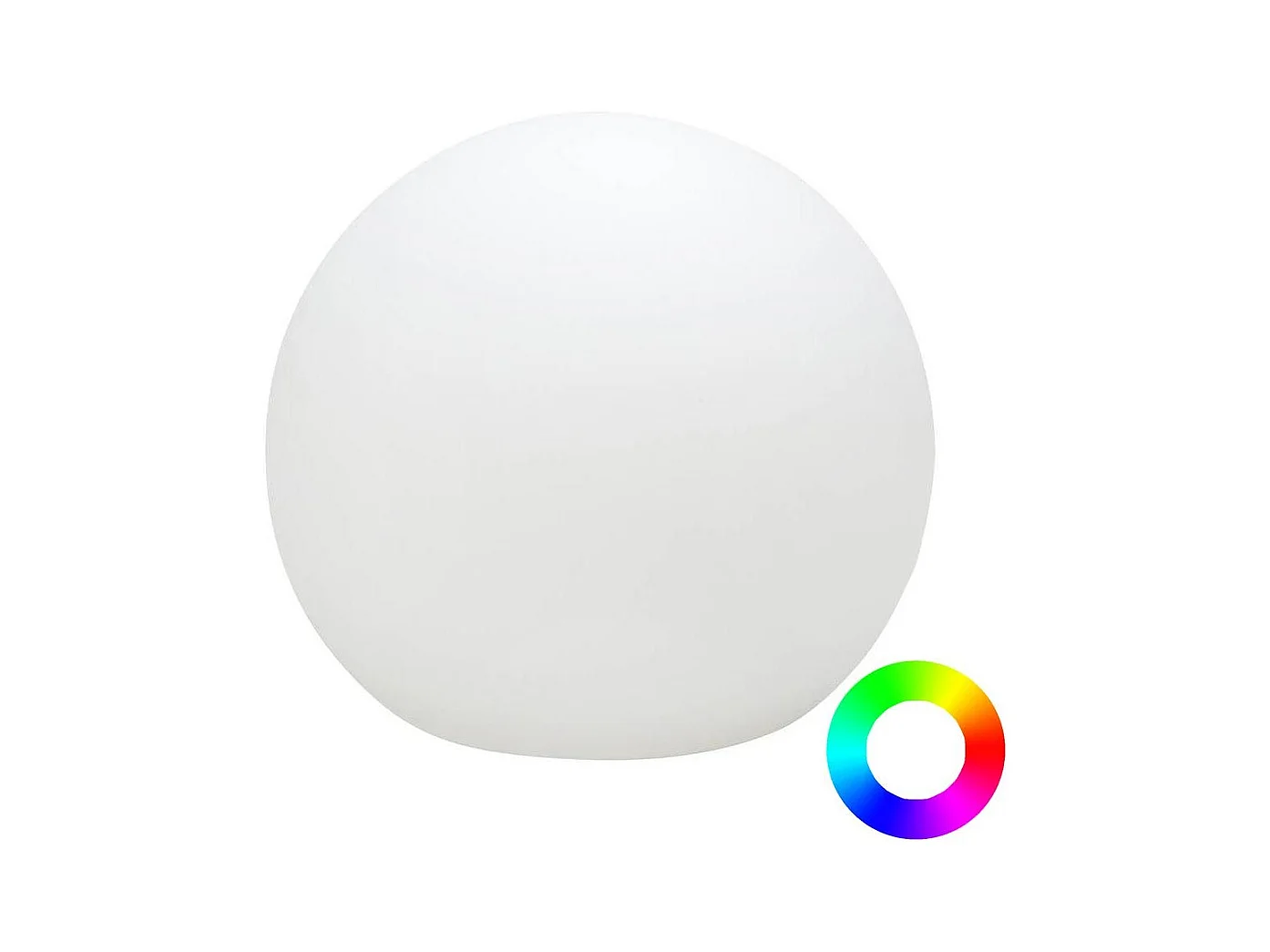 Boule lumineuse extérieure Buly 40 cm Recharge solaire + batterie