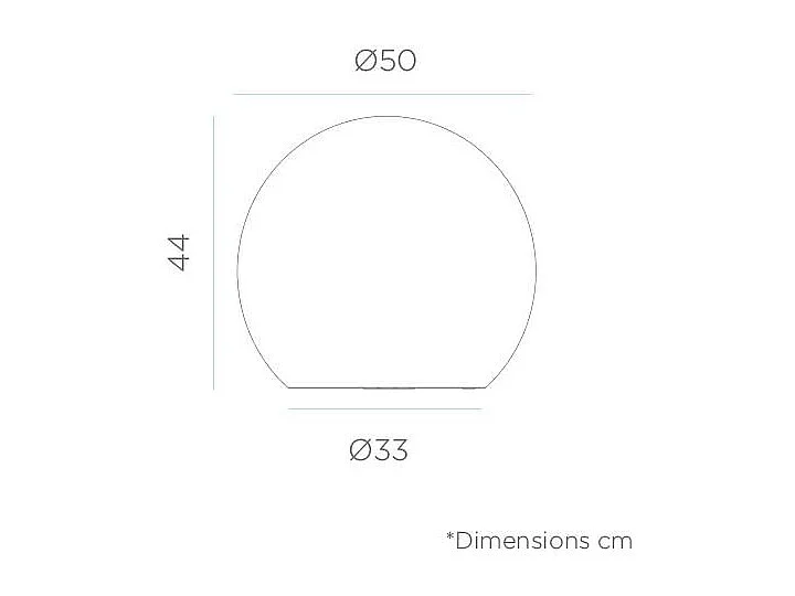 Palla luminosa Buly da esterno 50 cm Solare + ricarica elettrica