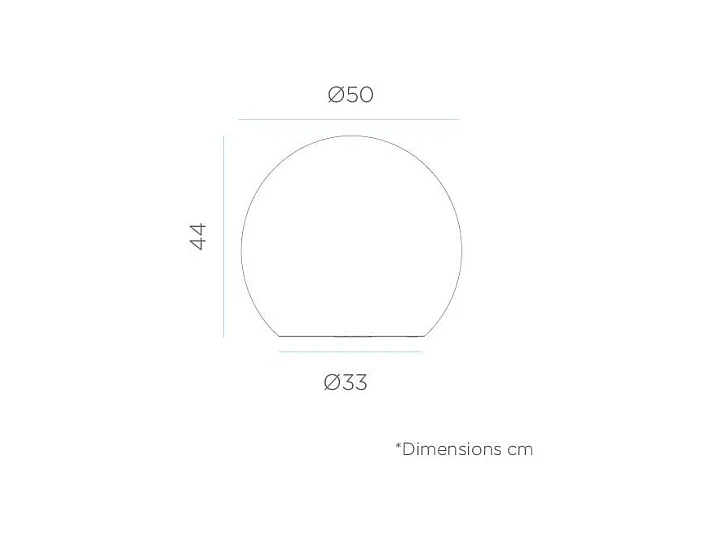 Palla luminosa da esterno Buly 50 cm Alimentazione