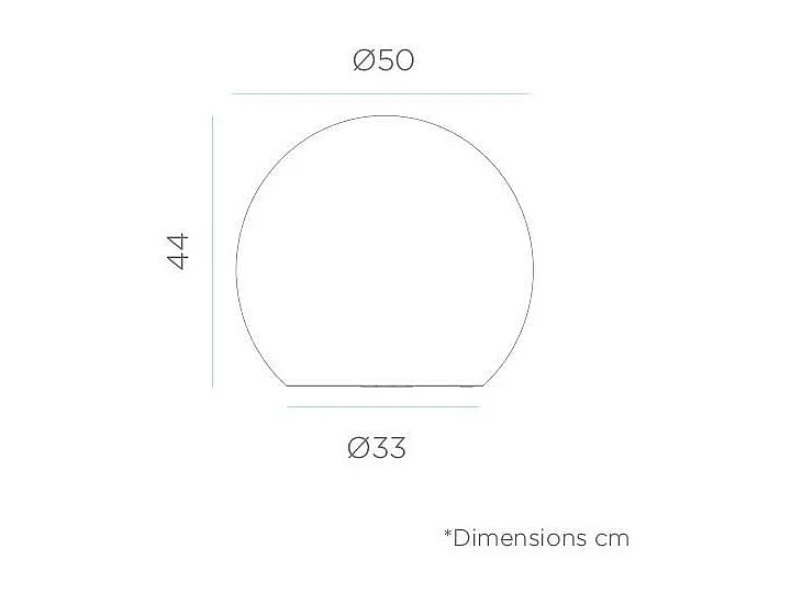 Leuchtkugel für den Außenbereich Buly 50 cm Stromversorgung