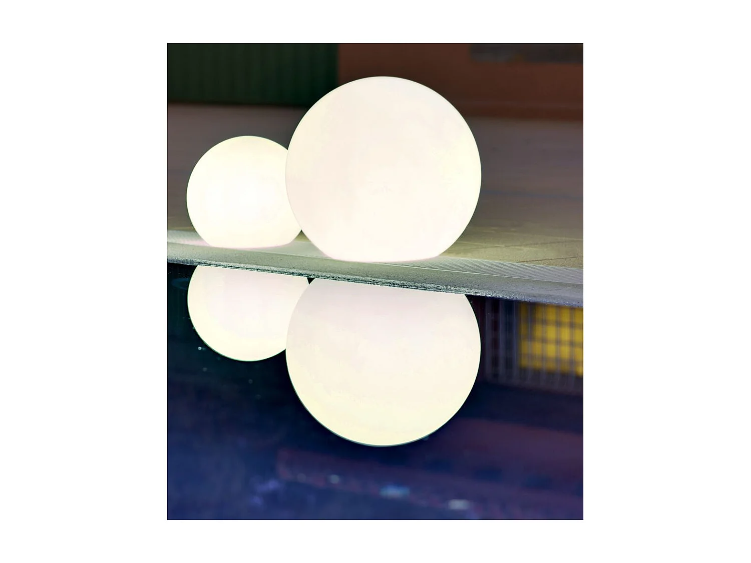 Palla luminosa da esterno Buly 60 cm Solare + ricarica elettrica