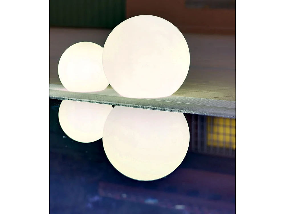 Boule lumineuse extérieure Buly 60 cm Recharge solaire + batterie rechargeable