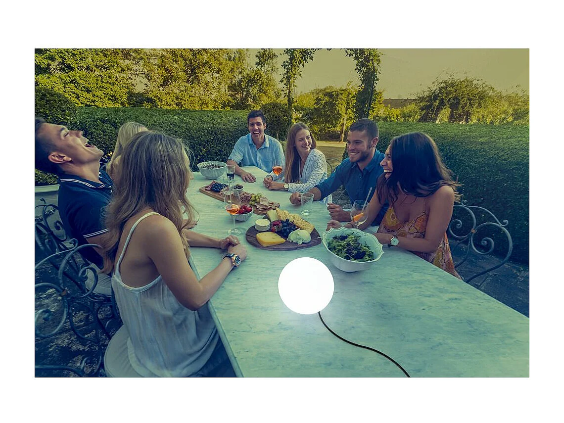 Boule lumineuse extérieure Buly 20 cm Alimentation électrique