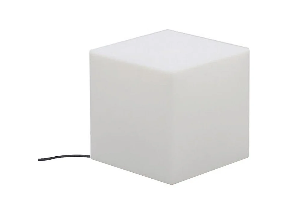 Cube lumineux intérieur extérieur Cuby 20 cm Alimentation électrique