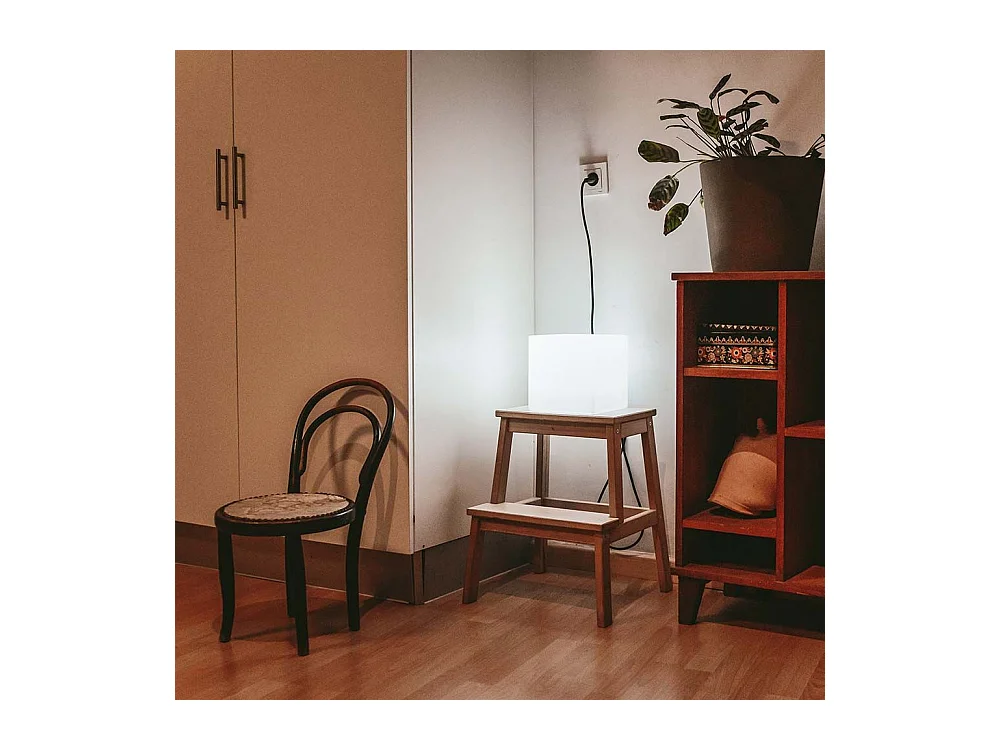 Cube lumineux intérieur extérieur Cuby 20 cm Alimentation électrique