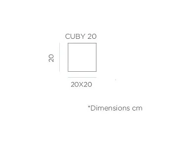 Cube lumineux intérieur extérieur Cuby 20 cm Alimentation électrique