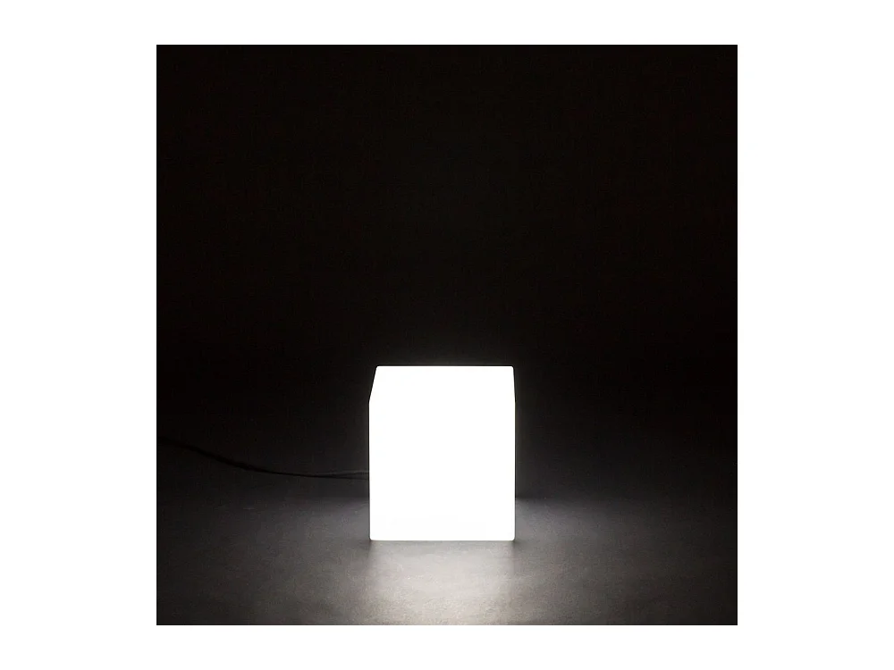 Cube lumineux intérieur extérieur Cuby 20 cm Alimentation électrique