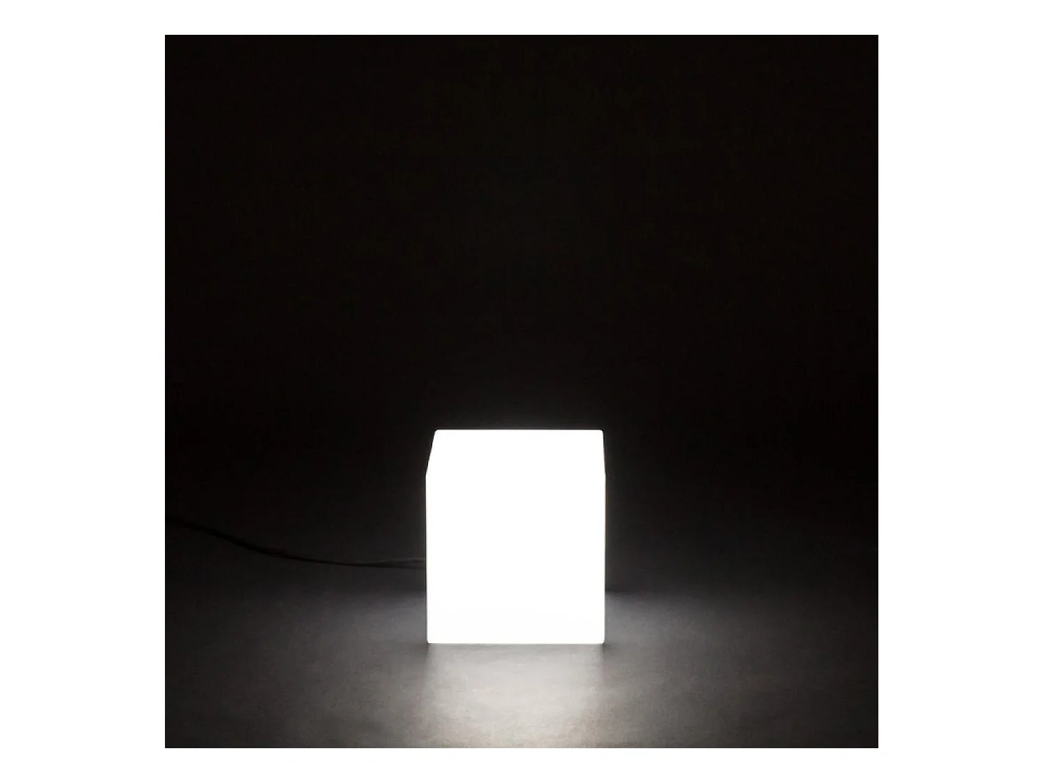 Cube lumineux intérieur extérieur Cuby 20 cm Alimentation électrique