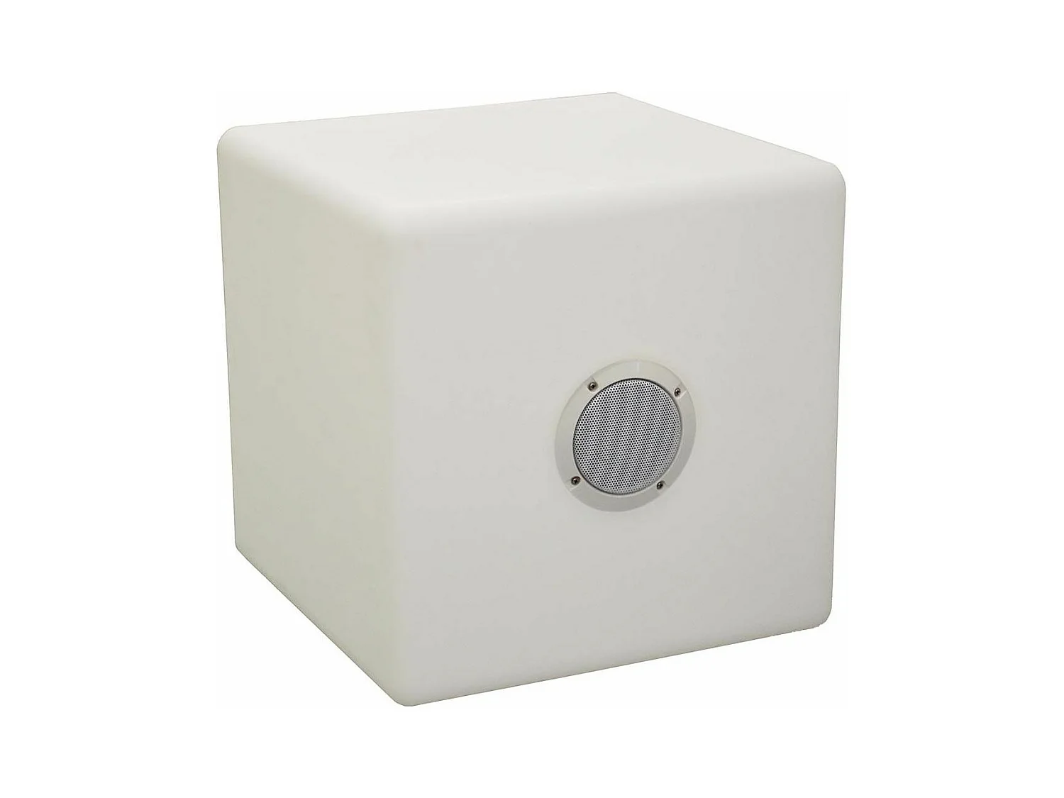 Cube tabouret led et haut parleur 40 cm