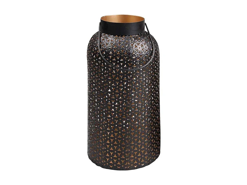 Lanterne en métal ajouré Hurricane 20 x 35 cm