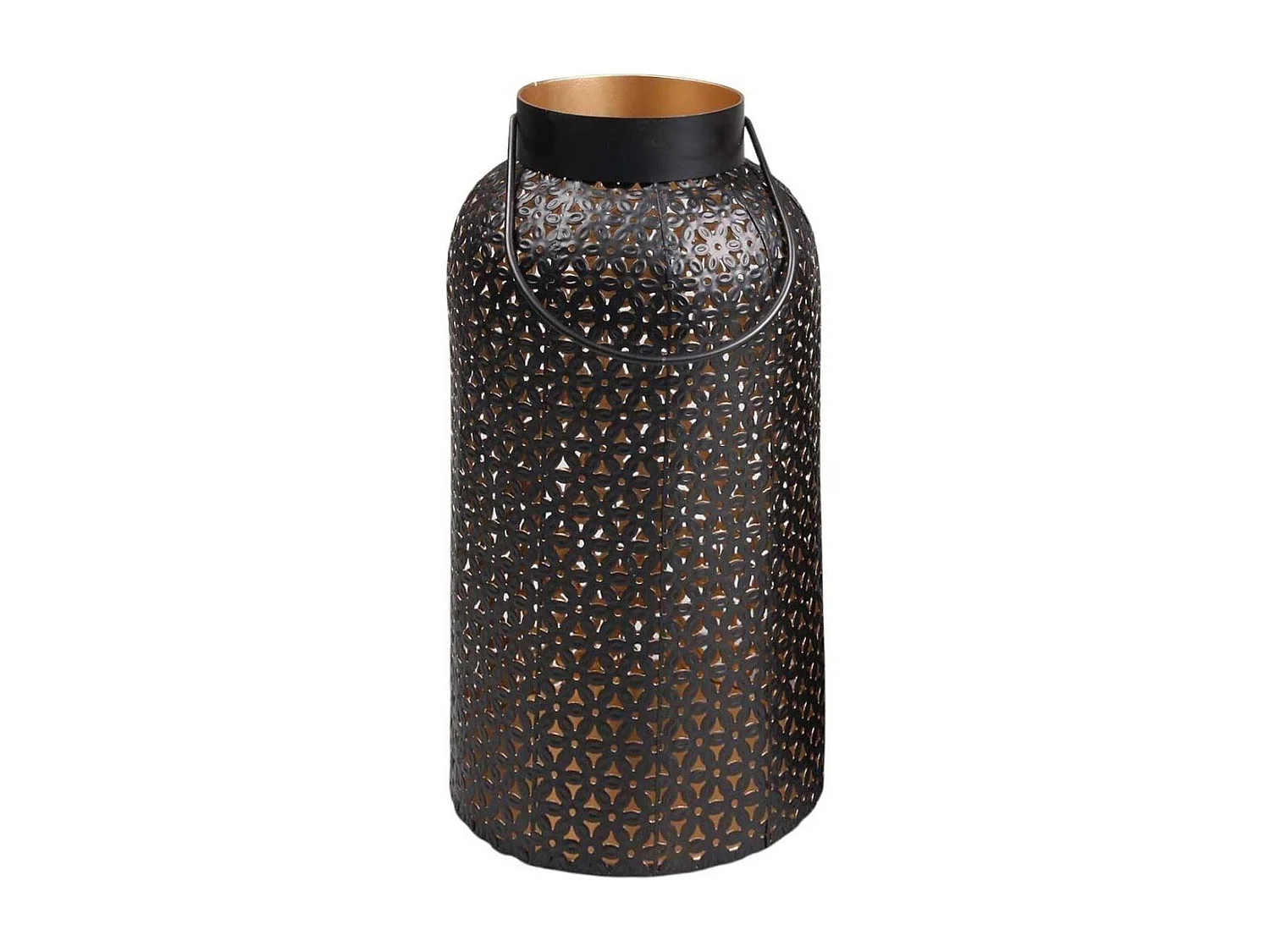 Lanterne en métal ajouré Hurricane 20 x 35 cm