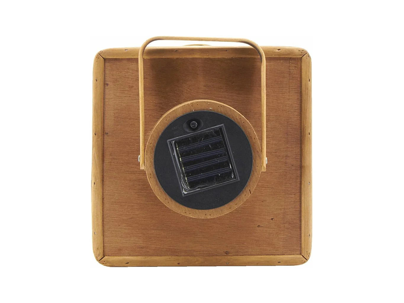 Lanterne solaire en bois de sapin