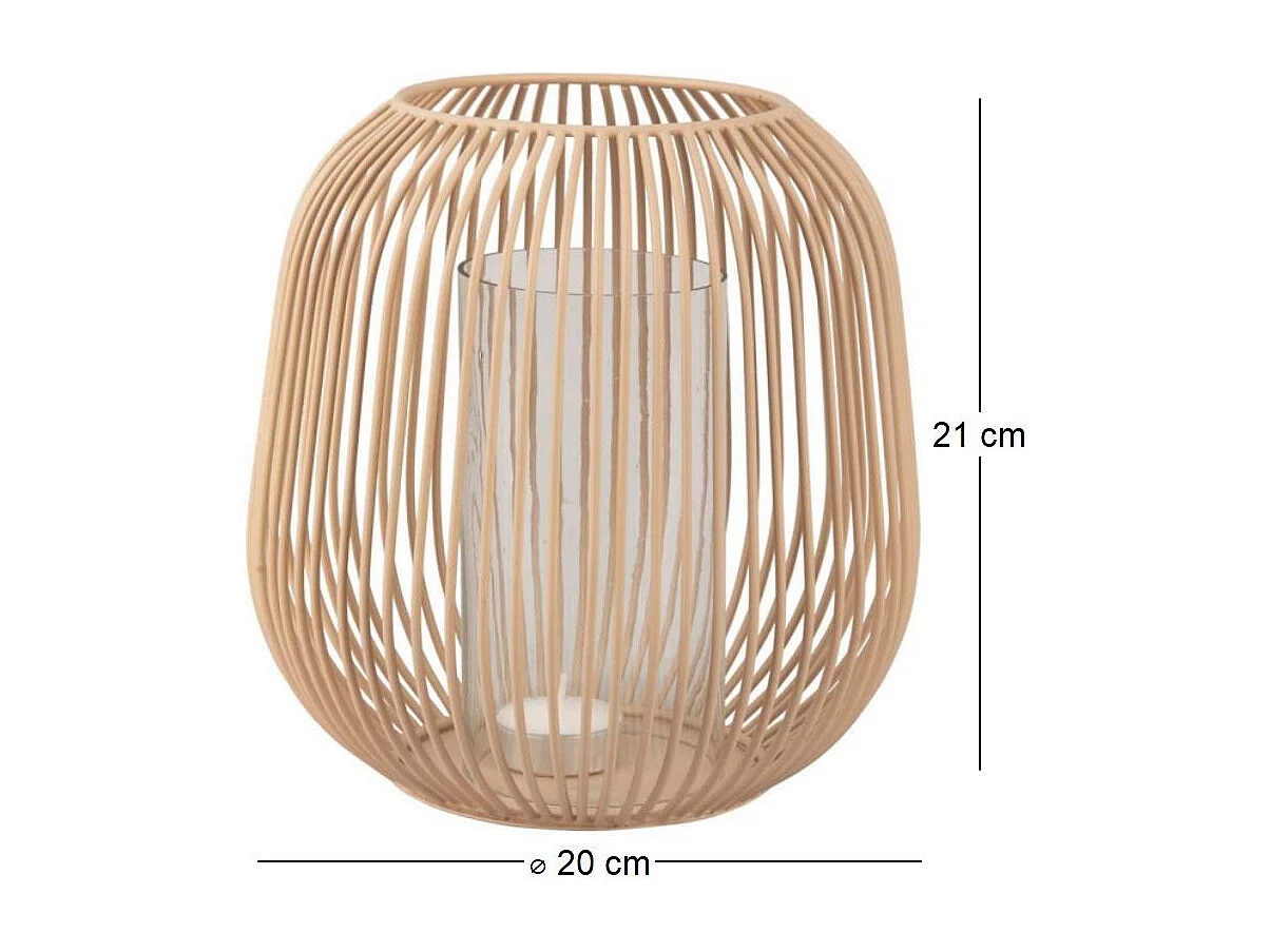 Lanterne en métal filaire Illuminate 20 x 21 cm