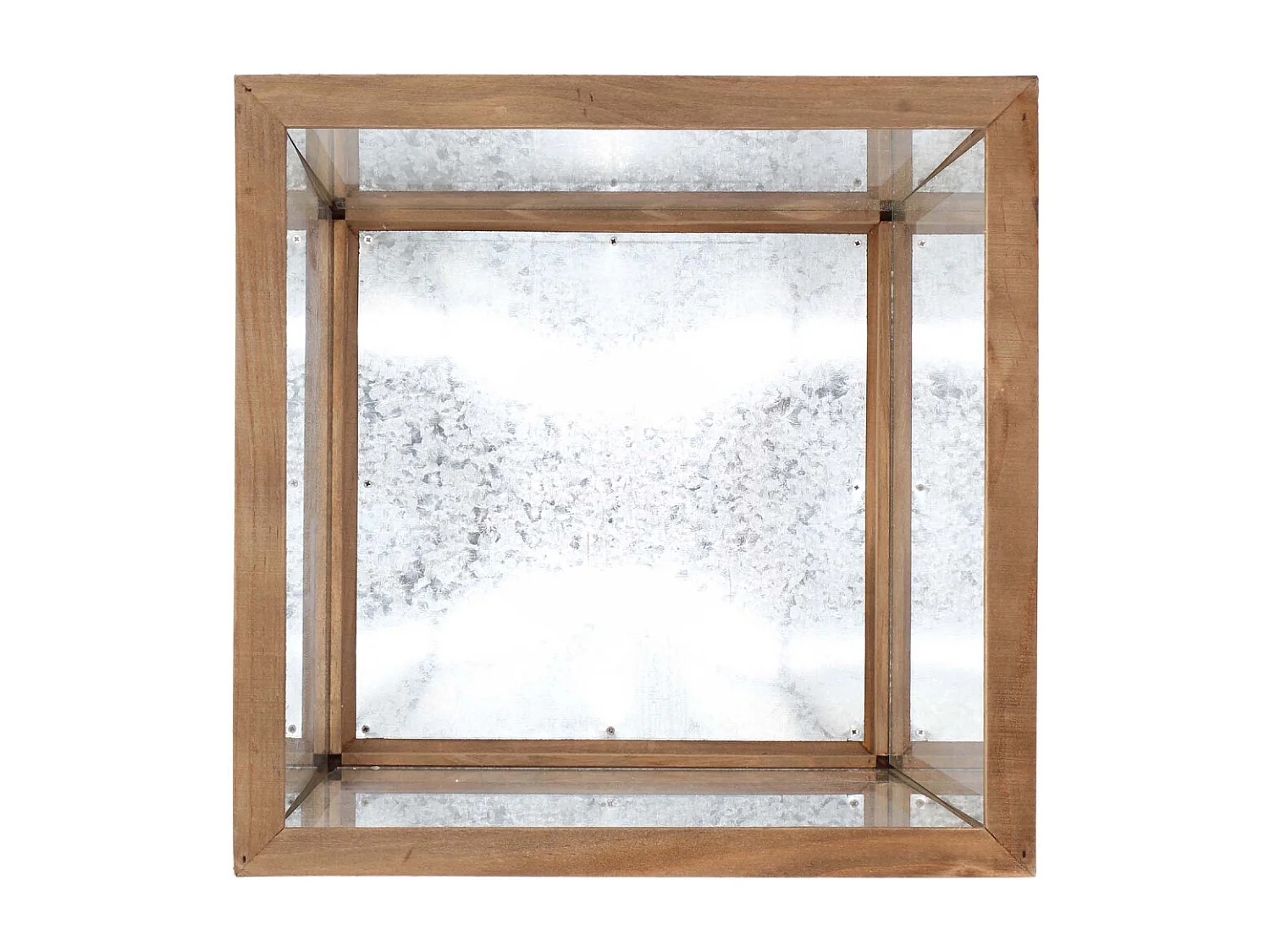 Lanternes en bois et verre (Lot de 4)