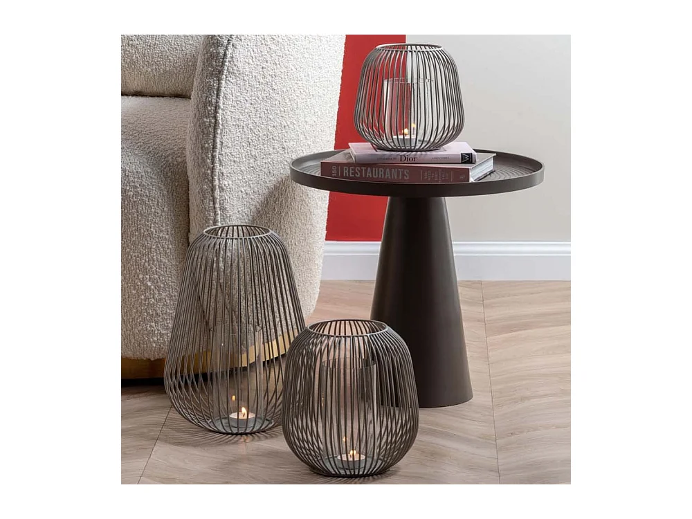 Lanterne en métal filaire Illuminate 20 x 21 cm