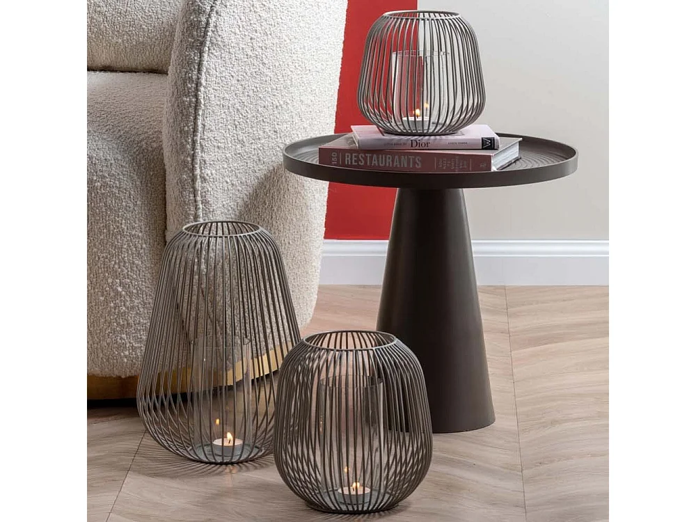 Lanterne en métal filaire Illuminate 20 x 21 cm