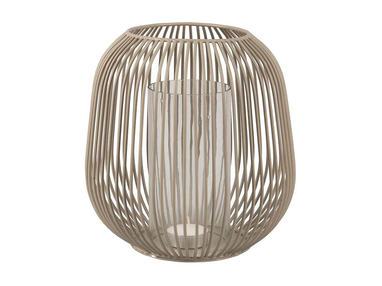 Linterna de alambre iluminada 20 x 21 cm