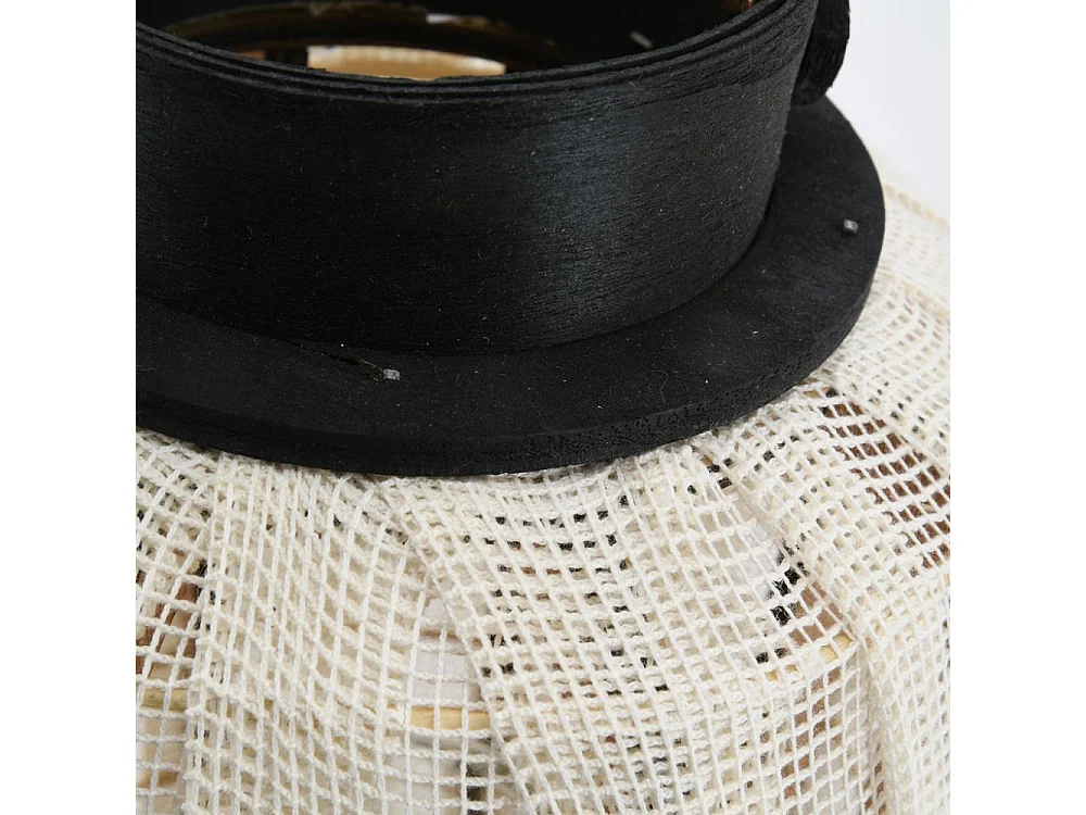 Lanterne ronde en bois et coton Rond