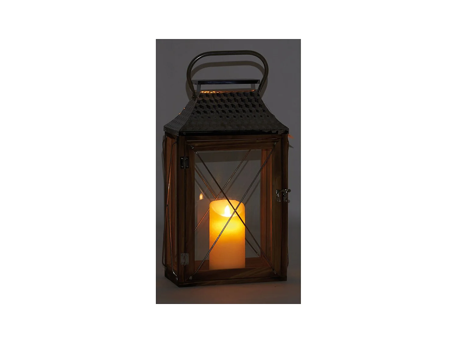 Lanterne en bois et métal Pharos