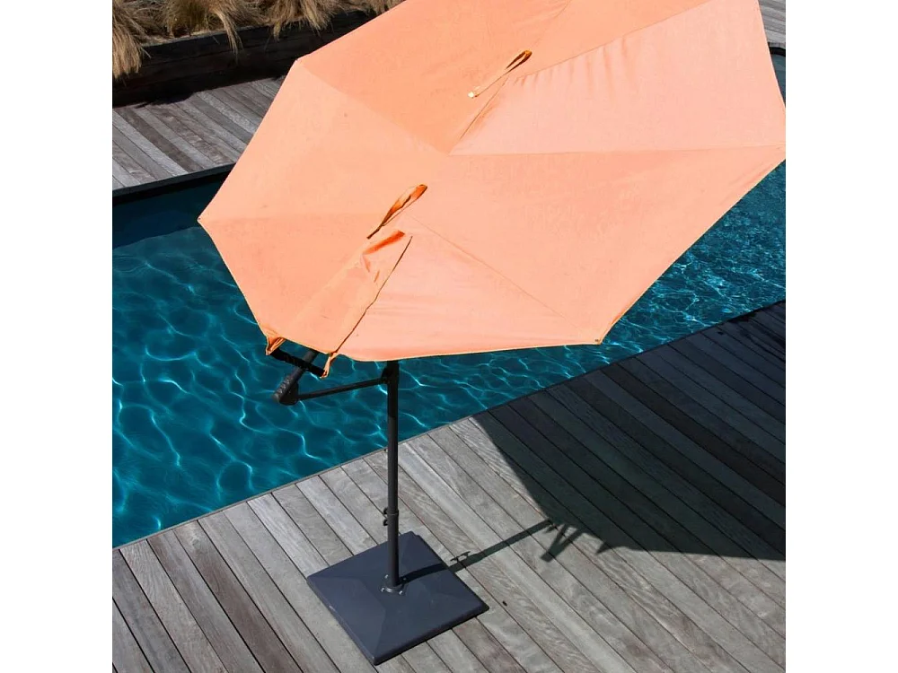 Pied en béton gris pour parasol Pagode ou Eco 50 Kg