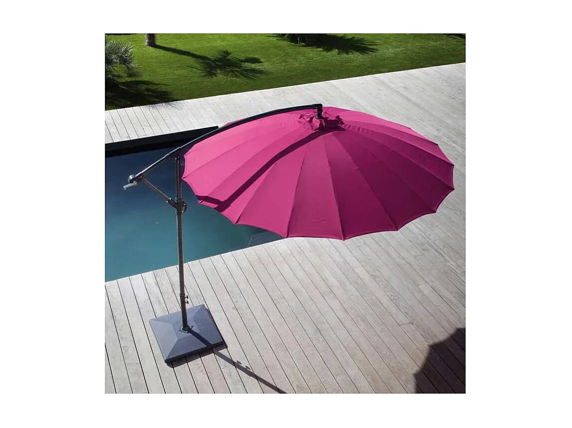 Pied en béton gris pour parasol Pagode ou Eco 50 Kg