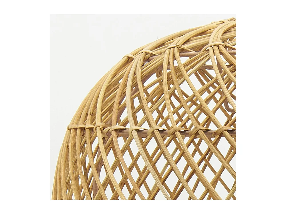 Abat-jour pour suspension boule en rotin Petit modèle