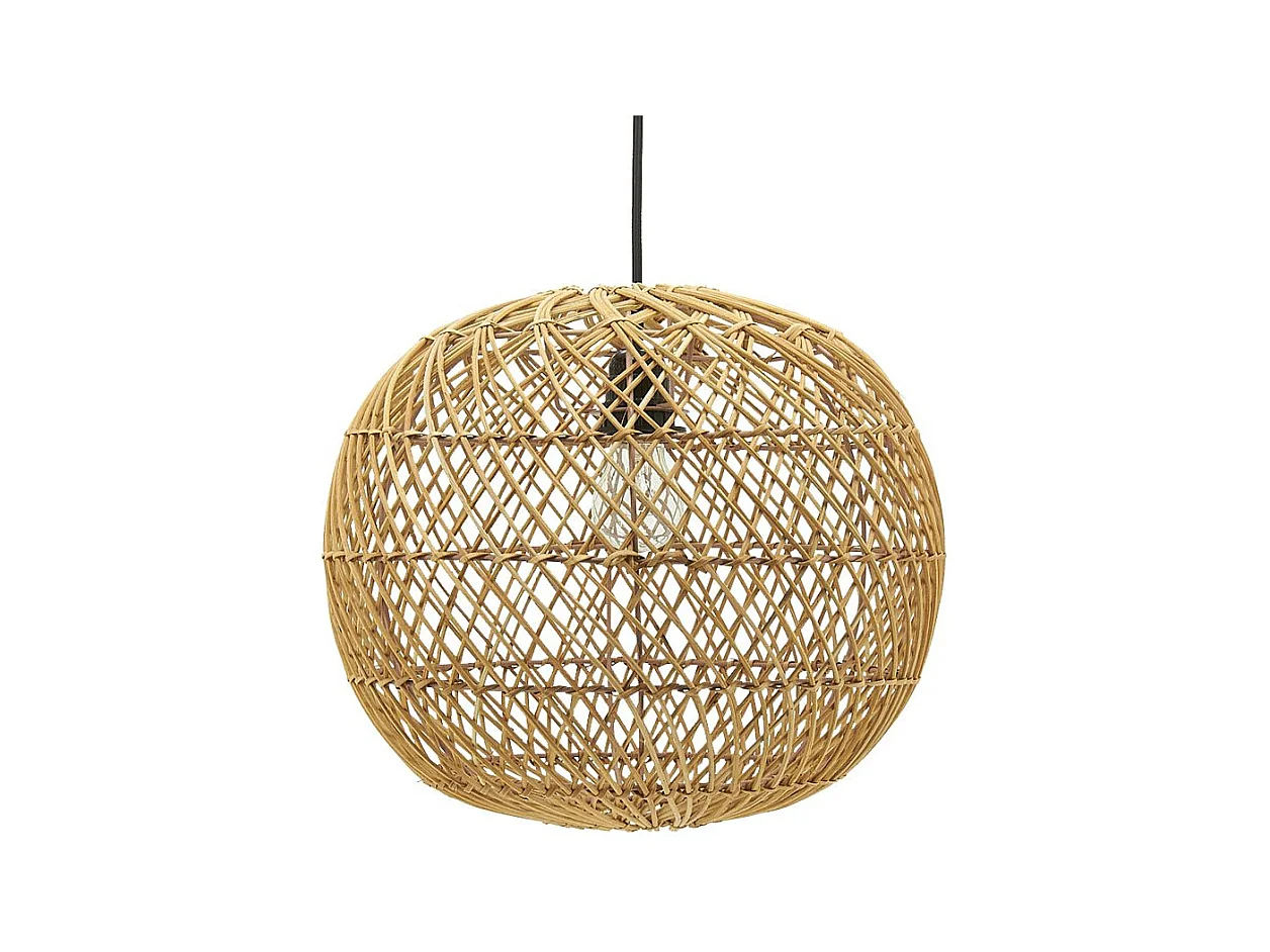 Abat-jour pour suspension boule en rotin Petit modèle