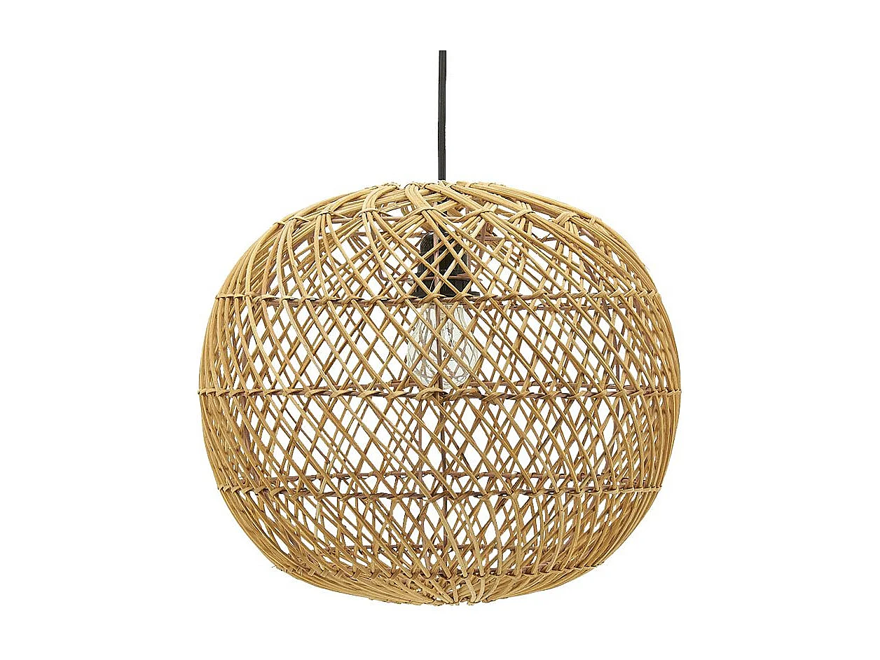 Abat-jour pour suspension boule en rotin Petit modèle