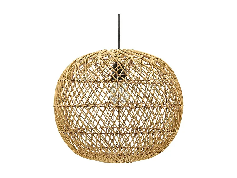 Abat-jour pour suspension boule en rotin Petit modèle