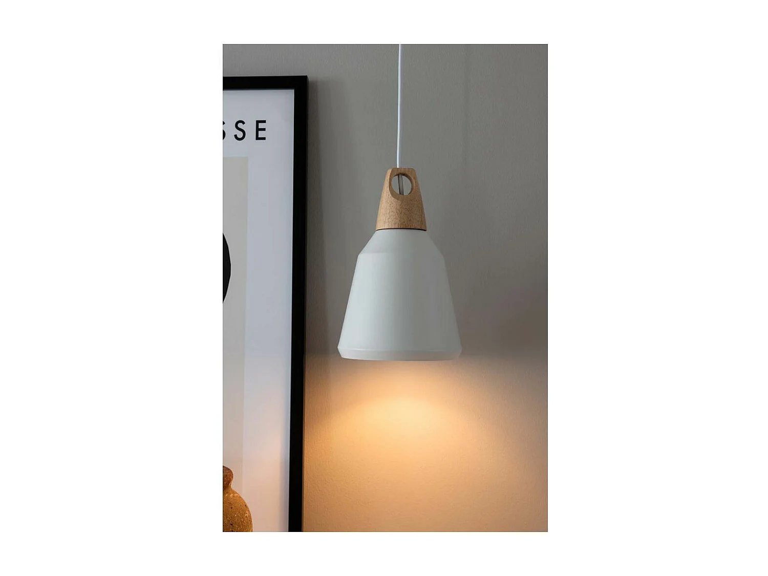 Nao verlichting hanglamp Ø16cm wit.