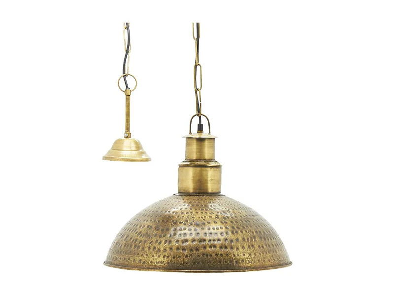 Suspension industrielle en métal martelé Diamètre 44cm