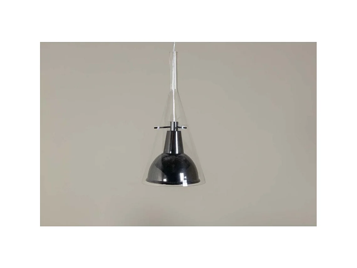 Hängeleuchte aus Glas und Aluminium Sirius