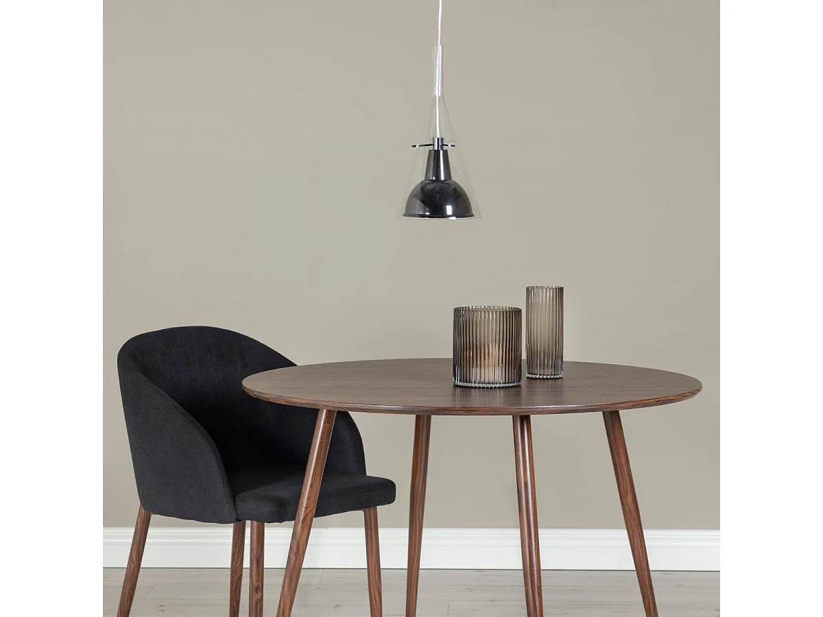 Sirius verlichting hanglamp Ø25cm aluminum, glas zwart.