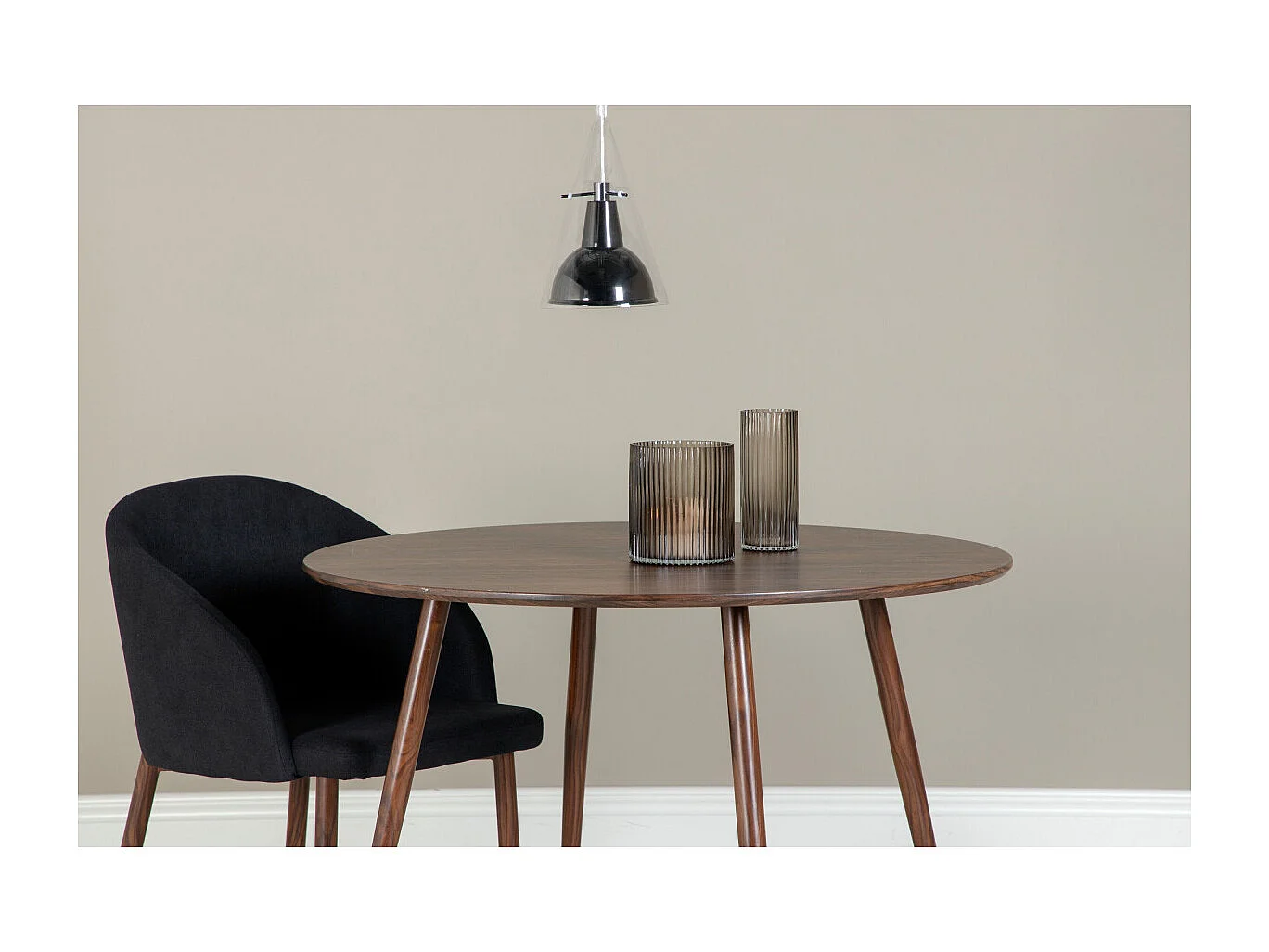 Sirius verlichting hanglamp Ø25cm aluminum, glas zwart.