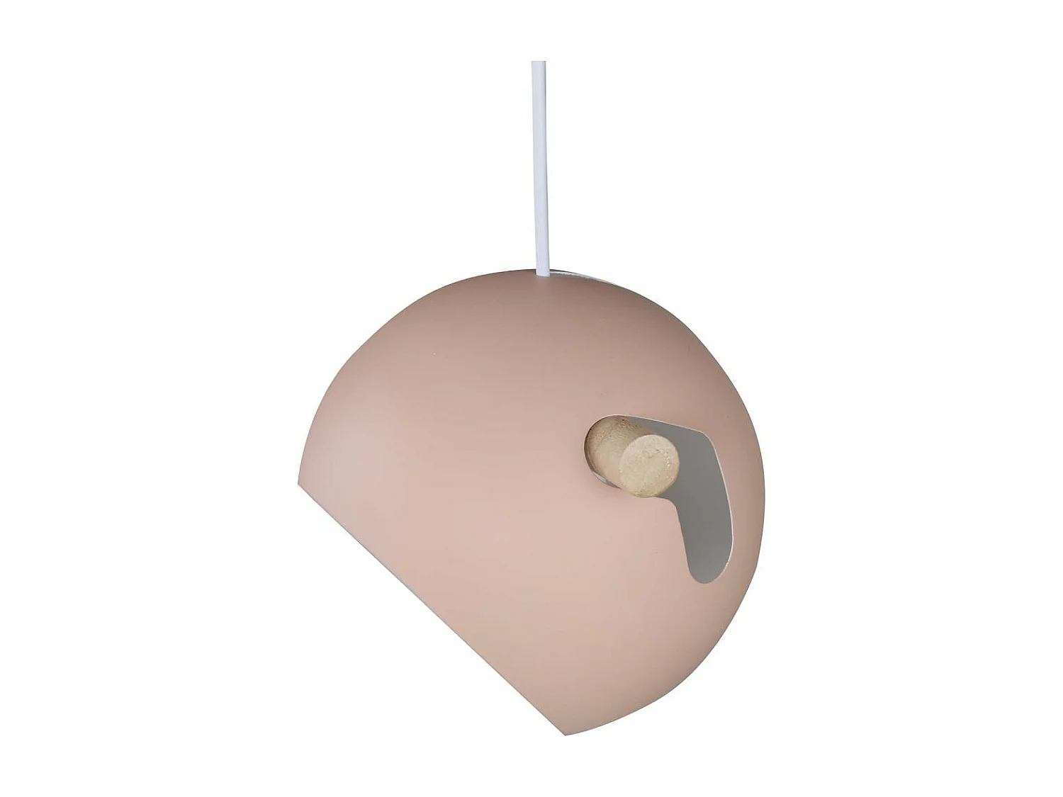 Tubbie verlichting hanglamp 73x23x15,5cm staal oudroze.